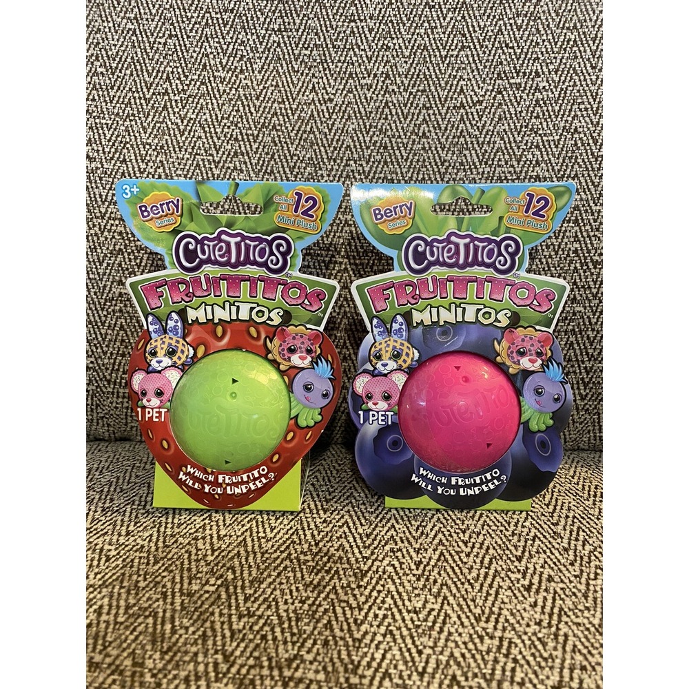 Cutetitos Fruititos Minitos Berry Series Blind Capsule Lot of‎ 2 New Sealed HTF